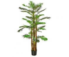Pianta Artificiale Palma H185 cm con Vaso Verde...