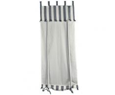 Tenda in tessuto a righe windy blu misto lino cm 58x160...