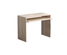Scrivania Porta Pc Perry Quercia Chiaro 90x45x74 h cm in Truciolare bilaminato Marrone...