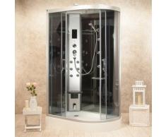 Box Doccia Idromassaggio Sauna Bagno Turco 120x80 cm Atene Lato Sinistro...