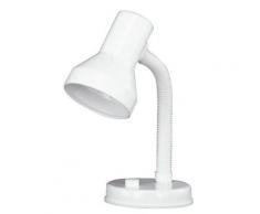 Lampada tavolo da Interno E14 in Plastica Bianco...