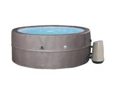 Vasca Idromassaggio da Esterno Semirigida Riscaldata 4+2 Posti Ø184x73 cm NetSpa Vita Premium Marrone...