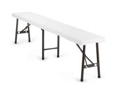 Panca Pieghevole per Catering 184x30x44 cm in Acciaio e Plastica...