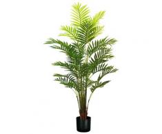 Pianta Artificiale Palma Areca H160 cm con Vaso Verde...