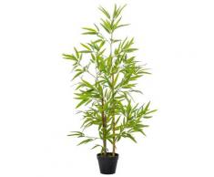Pianta Artificiale Bambù H120 cm con Vaso Verde...