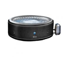 Vasca Idromassaggio da Esterno Gonfiabile Riscaldata 5/6 Posti Ø195x70 cm NetSpa Boa Nera...