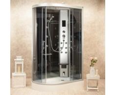 Box Doccia Idromassaggio Sauna Bagno Turco 120x80 cm Atene Lato Destro...