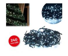 Minilucciole natalizie 240 led bianchi 8 giochi di luci 11,56 metri...