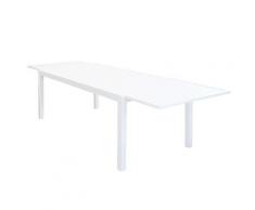 Tavolo Formentera 200/300x100x74 h cm in Alluminio Bianco...