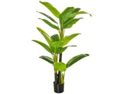 Pianta Artificiale Banano H150 cm con Vaso Verde...