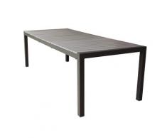 Tavolo Allungabile Waikiki 162/242x100x74 h cm in Alluminio Tortora...
