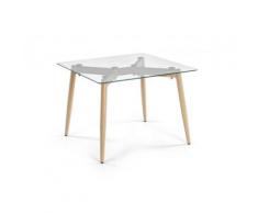 Tavolino Oakland Frassino 60x60 in Vetro...