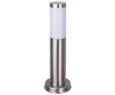 Lampada Palo Basso da Giardino E27 40W in Acciaio Inox Sovil...