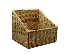 Cesta espositore in vimini quadra cm 45x45xh20/40...