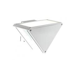 Lampada Applique Verticale Colore Bianco per Esterno Linea Three Livos...