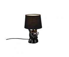 Lampada tavolo da Interno E14 in Ceramica Nero...