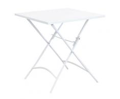 Tavolo Bristol 70x70x72 h cm in Acciaio Bianco...