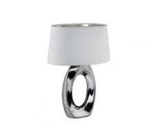 Lampada tavolo da Interno E27 in Ceramica Argento...