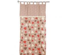 Tenda liscia con cuori 140x280 cm 140x280...