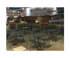 Set 4 Sedie da Giardino 42x54x85 cm in Acciaio RD Italia Fiona Antracite...