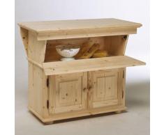 Mobile Madia per Cucina in Legno Abete Grezzo 100x50x85,4cm Fumer Country...