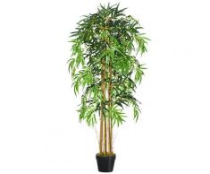 Pianta Artificiale di Bambù H150 cm con Vaso Verde...
