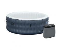 Vasca Idromassaggio da Esterno Gonfiabile Riscaldata Ø180x68 cm 930 Litri Blu Scuro...