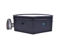 Vasca Idromassaggio da Esterno Semirigida Riscaldata 4+2 Posti Ø193x73 cm NetSpa Octopus Grigio Scuro...