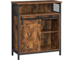Credenza Vintage 70x30x80 cm Nero...