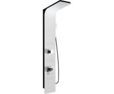Colonna Doccia Idromassaggio in Alluminio Relax Plus Bianco e Nero Opaco...