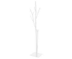 Appendiabiti da Terra 33x33x178 cm in Ferro Battuto Vasconi Bamboo Bianco...