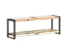 vidaXL Mobile Porta TV 120x30x40 cm in Legno Massello di Recupero