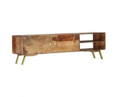 vidaXL Mobile Porta TV 140x30x40cm in Legno Massello di Sheesham