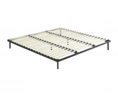 Rete a doghe 200 x 200 cm 3 x 19 doghe Con piedi Nero - KALISTA di YSMÉE