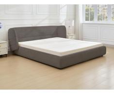 Letto 180 x 200 cm con testata letto curva Tessuto bouclette Grigio - LARUMO della Maison Céphy