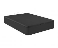 Rete letto contenitore Nero opaco - 140 x 190 cm - HESTIA di YSMÉE