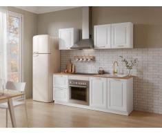 Cucina Componibile Akord Lima 180cm - Set Mobili Moderno In Bianco E Rovere Di Sonoma - Foto 8