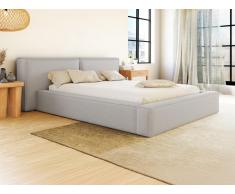 Letto con contenitore 180 x 200 cm Tessuto Grigio TIMANO di PASCAL MORABITO