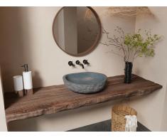 Lavabo in pietra di fiume WATU - Colore grigio