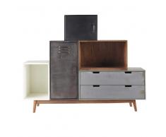 Credenza destrutturata in massello di mango Lenox