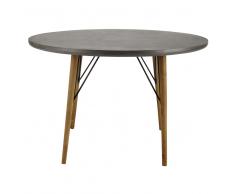 Tavolo rotondo in legno per sala da pranzo D 120 cm Cleveland