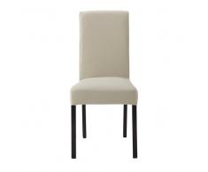 Fodera beige-grigio chiaro in cotone per sedia 47x57 cm Margaux
