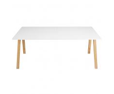 Tavolo da pranzo allungabile 8 a 10 persone bianco L 200/245 cm Ghost