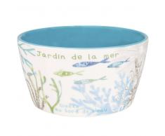 Insalatiera in maiolica blu