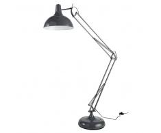 Lampada da terra metallo grigio