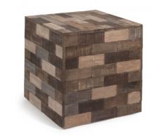 Tavolino da salotto multicolore in legno a forma di cubo L 41 cm PRAJA