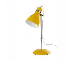 Lampada da scrivania gialla in metallo H 38 cm PIX