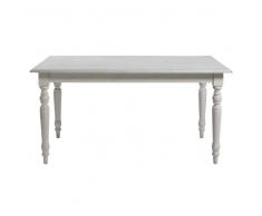 Tavolo da pranzo allungabile 6 a 8 persone bianco L 160/200 cm Romance