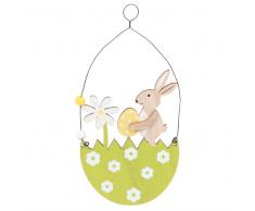 Decorazione coniglio di Pasqua con gusci