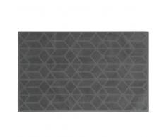 Tappeto da bagno grigio antracite in cotone a motivi 50x80cm OP ART